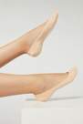Natural Nude Cotton Invisible Socks, Women