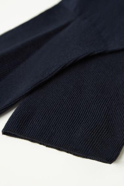 Blue Cotton Short Socks, , large image number 2