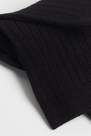 Calzedonia - جوارب سوداء مضلعة قصيرة من القطن والكشمير للنساء