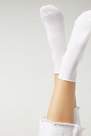 Calzedonia - White Light Cotton Socks With Comfort Cuff, Women