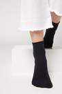 Blue Light Cotton Socks With Comfort Cuff, Women