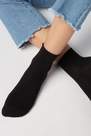 Calzedonia - Black Light Cotton Socks With Comfort Cuff, Women