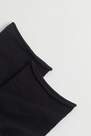 Calzedonia - جوارب قطنية سوداء فاتحة بأساور مريحة ، للنساء