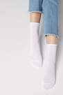 Calzedonia - White Non-Elastic Cotton Ankle Socks, Women