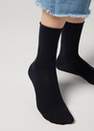 Calzedonia - Blue Non-Elastic Cotton Ankle Socks