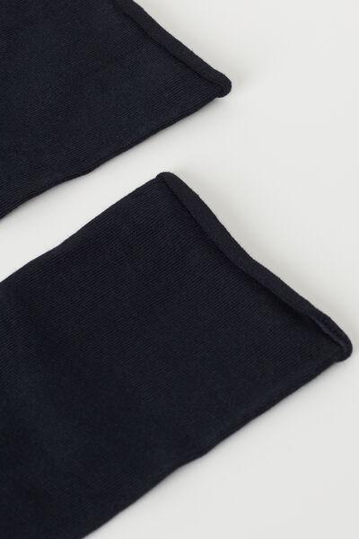 Blue Non-Elastic Cotton Ankle Socks, , large image number 2