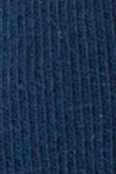 Blue Non-Elastic Cotton Ankle Socks, 5501_148D, large image number 2