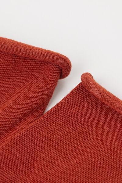 Orange Non-Elastic Ankle Socks, , large image number 1