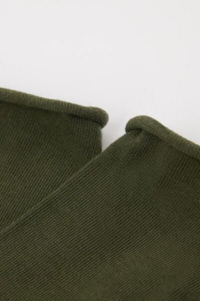 Green Non-Elastic Ankle Socks, 5501_427D, large image number 1