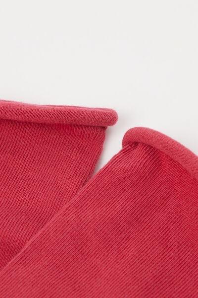 Red Non-Elastic Ankle Socks, , large image number 1