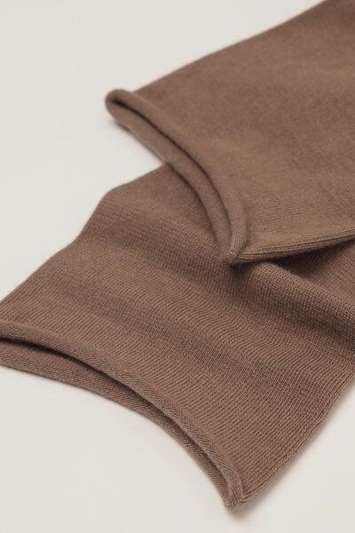 Beige Non-Elastic Cotton Ankle Socks, 5501_606D, large image number 1