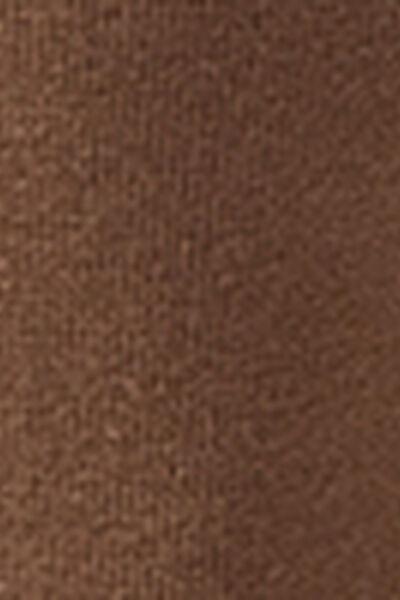 Beige Non-Elastic Cotton Ankle Socks, 5501_606D, large image number 2