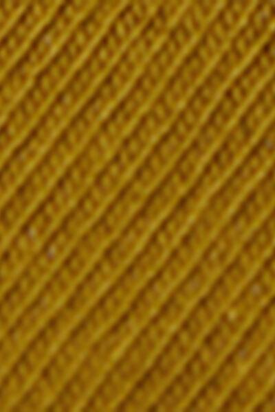 Yellow Non-Elastic Cotton Ankle Socks, 5501_615D, large image number 2