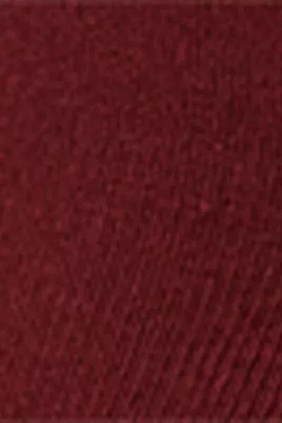 Burgundy Non-Elastic Ankle Socks, Dark Red, large image number 2
