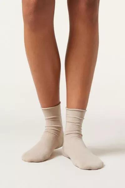 White Non-Elastic Ankle Socks, 5501_9985, medium