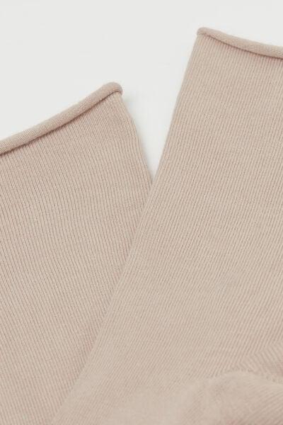 White Non-Elastic Ankle Socks, 5501_9985, large image number 1