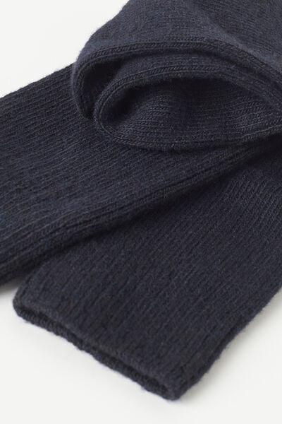 Blue Short Ribbed Socks, Blue, large image number 2