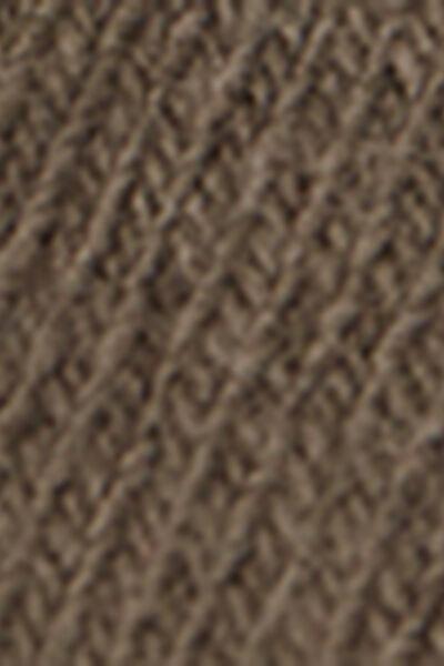 Brown Short Ribbed Socks, 5501_391D, large image number 3