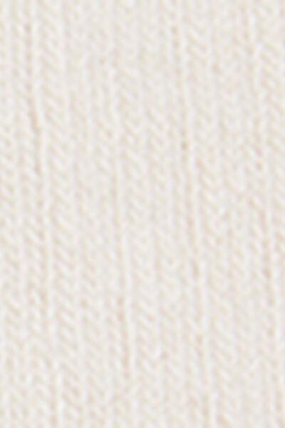 White Short Ribbed Socks, 5501_393D, medium