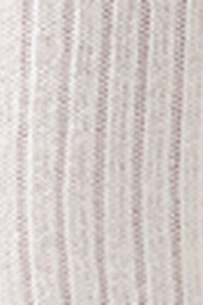 White Short Ribbed Socks, 5501_436D, large image number 1