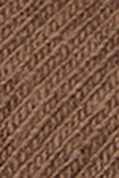 Brown Short Ribbed Socks With Wool And Cashmere, 5501_606D, large image number 3
