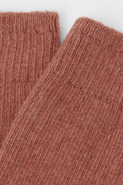 Pink Short Ribbed Socks With Wool And Cashmere, 5501_614D, medium