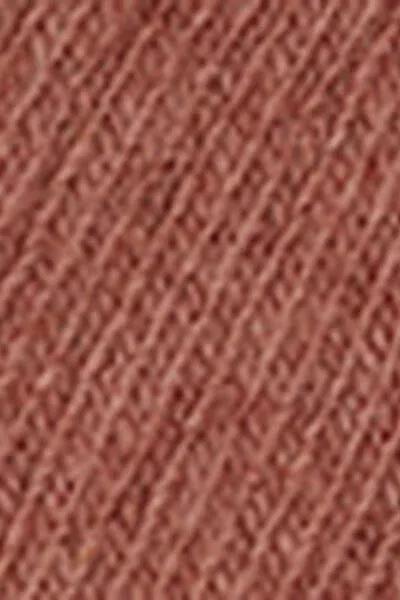 Pink Short Ribbed Socks With Wool And Cashmere, 5501_614D, large image number 2