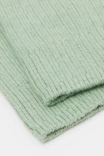 Green Short Ribbed Socks With Wool And Cashmere, 5501_621D, medium