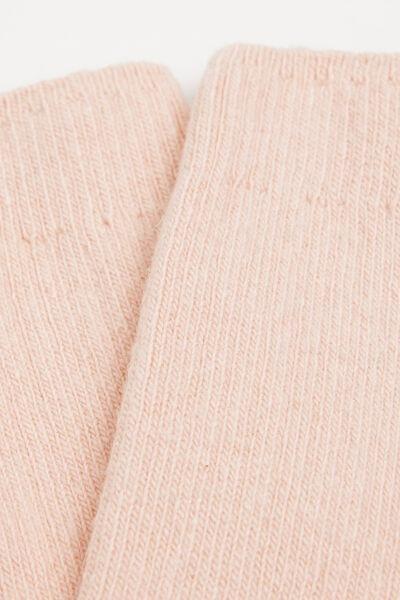 Pink Short Ribbed Socks, 5501_746, large image number 1