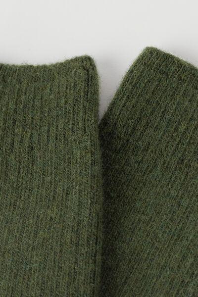 Green Cashmere Short Socks, 5501_9987, large image number 2