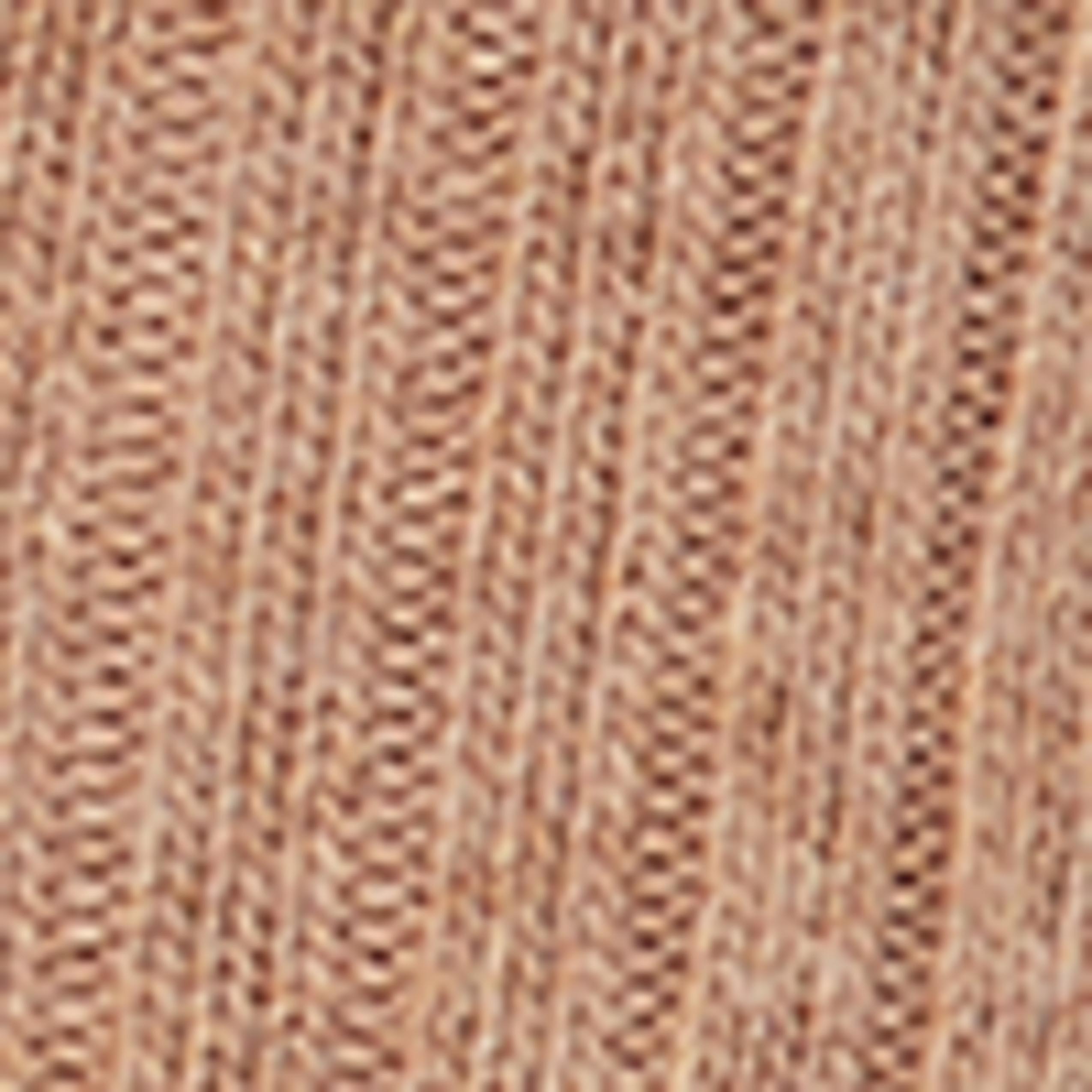 Brown Camel Short Ribbed Socks With Wool And Cashmere, Women - One-Size, , large image number 2