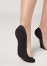 Black Side Cut Invisible Socks, Women
