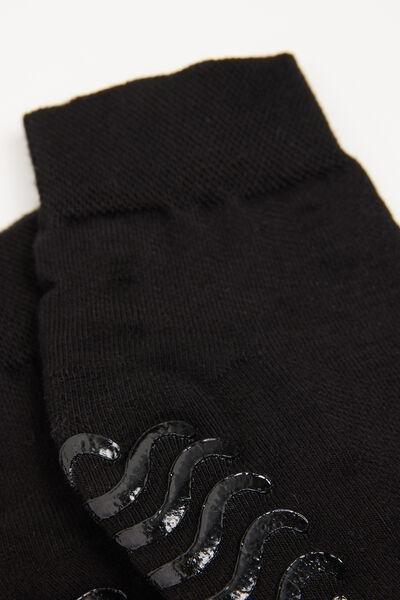 Black Non-Slip Ankle Socks - One-Size, Black, large image number 3