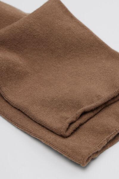 Beige Ankle Cashmere Socks, 5501_606D, large image number 1