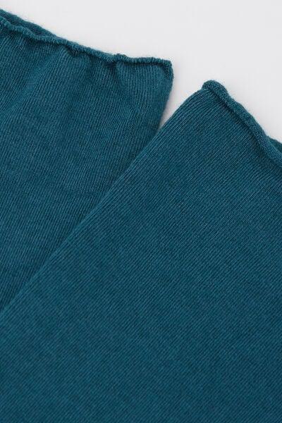 Navy Ankle Cashmere Socks, 5501_608D, medium