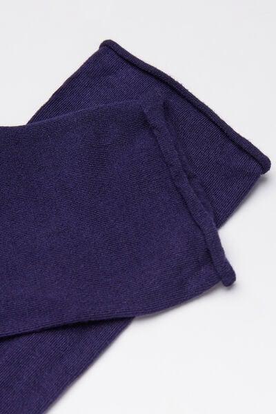 Purple Ankle Cashmere Socks, 5501_616D, large image number 1