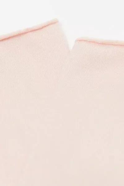 Pink Ankle Cotton Socks, No Colour, large image number 1