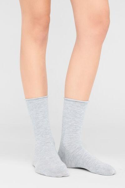 Grey Ankle Cashmere Socks, 5501_891D, medium
