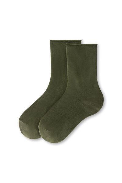 Green Ankle Cashmere Socks, 5501_893D, medium