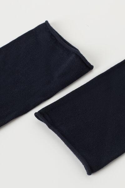 Blue Cashmere Ankle Socks, , large image number 2