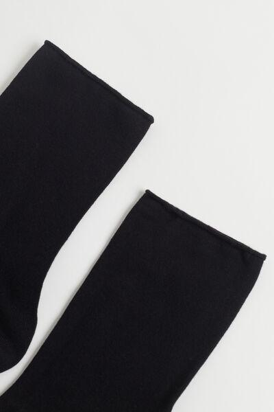 Black Cashmere Ankle Socks, , large image number 2