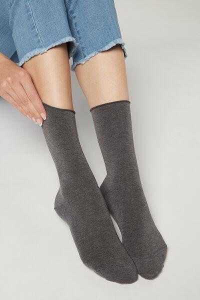Calzedonia - Grey Cashmere Blend Ankle Socks