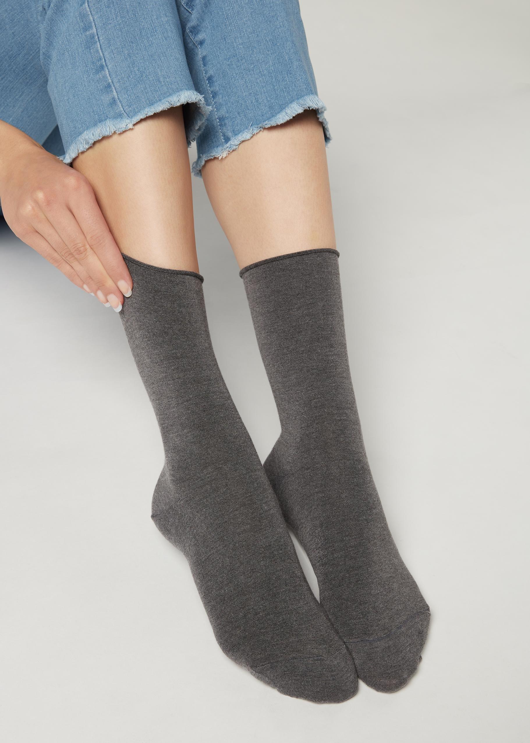 Calzedonia - Grey Cashmere Blend Ankle Socks