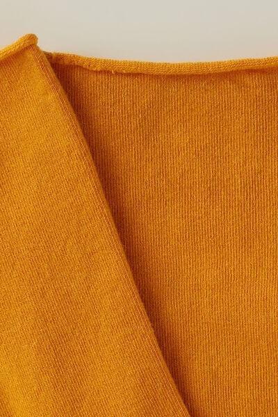 Yellow Cashmere Ankle Socks, , large image number 1
