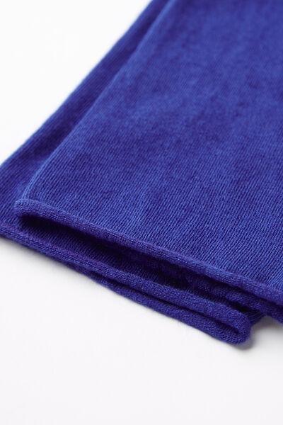 Blue Marines Ankle Socks With Cashmere, , large image number 1
