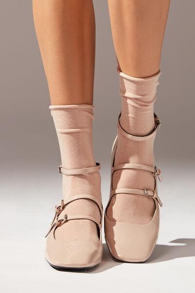 Pink Cashmere Ankle Socks, 5501_9768, large image number 0