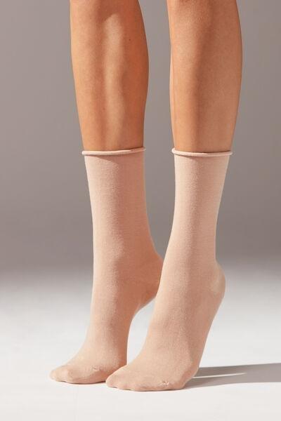 Pink Cashmere Ankle Socks, 5501_9768, large image number 1