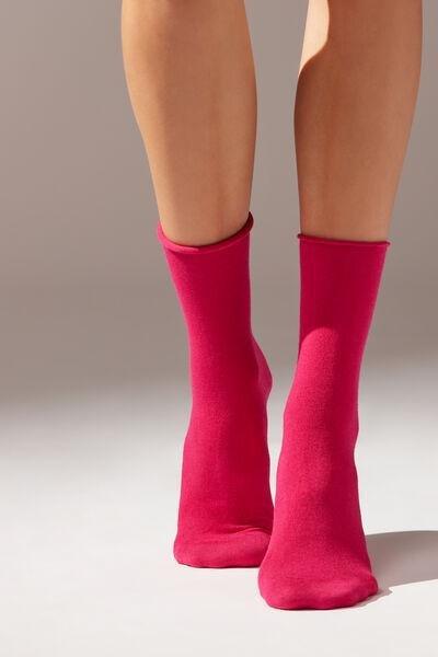 Pink Cashmere Ankle Socks, 5501_9973, large image number 0