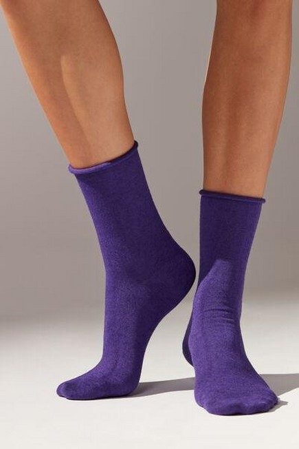 Calzedonia - Purple Cashmere Ankle Socks