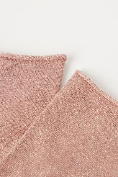 Pink Glitter Short Socks, 5501_060D, large image number 2